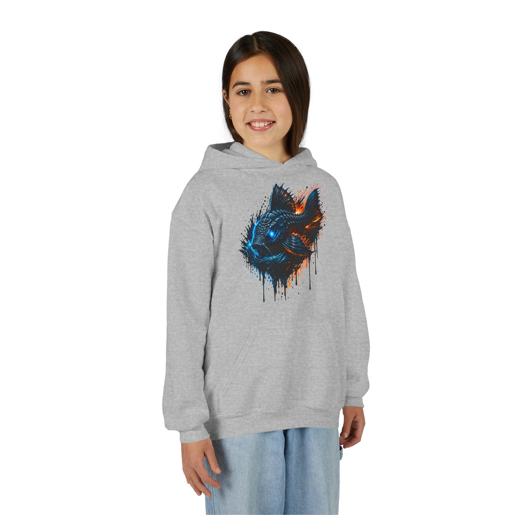 Armored Pleco L-185 – Youth Premium Hooded Sweatshirt