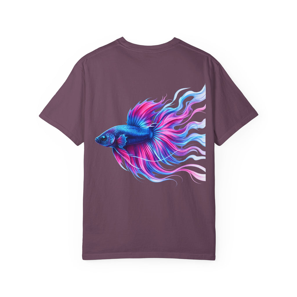 Electric Paint Betta T-Shirt — Neon Betta Splendens Art Tee