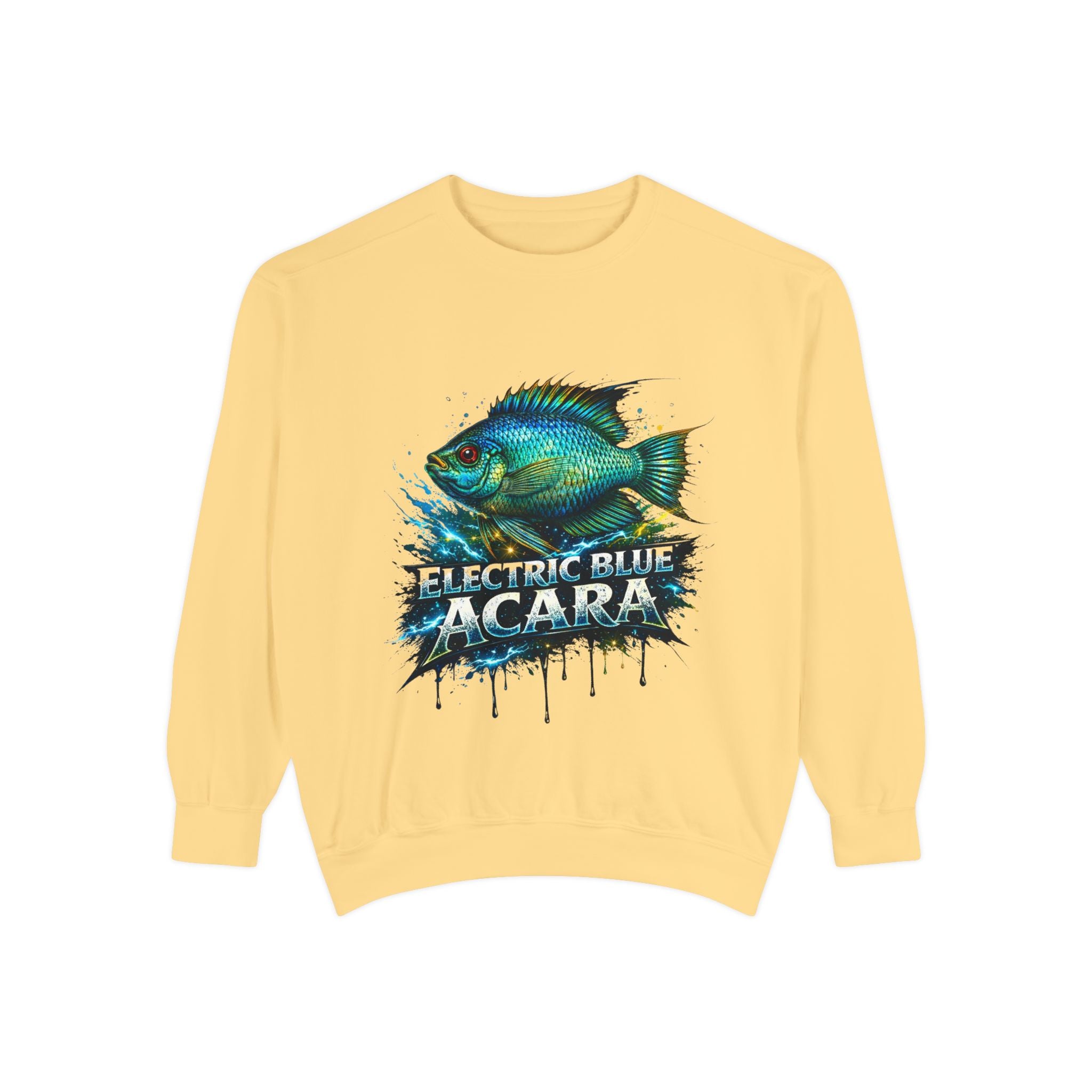 Electric Blue Acara – Garment-Dyed Premium Sweatshirt