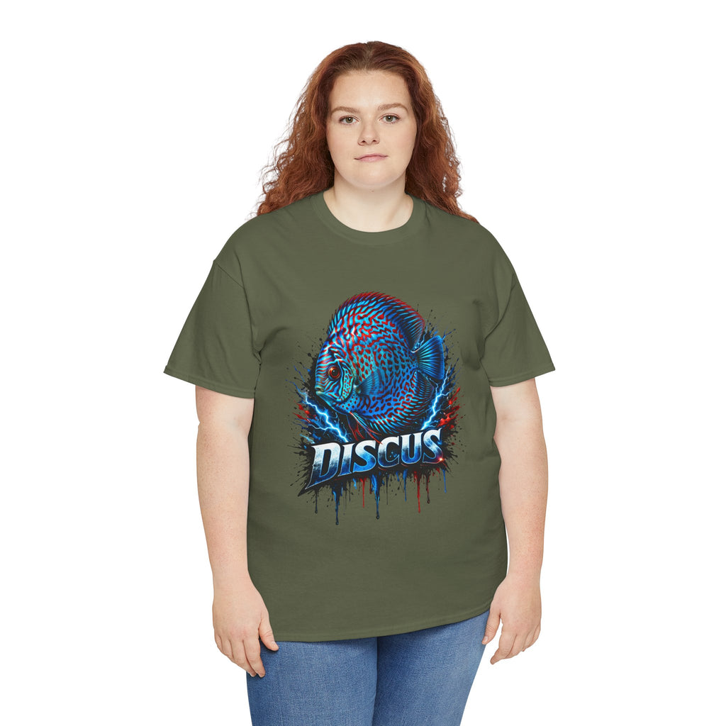Discus Fish Graphic Tee - Vibrant Aquarium Fish Shirt