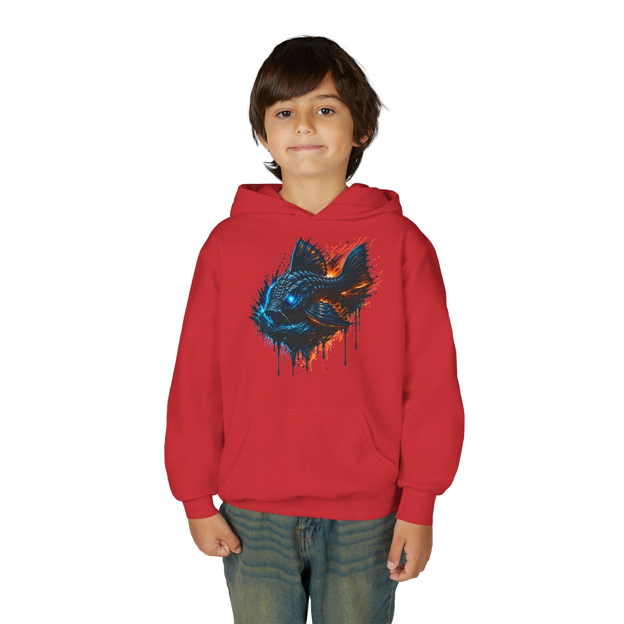 Armored Pleco L-185 – Youth Premium Hooded Sweatshirt