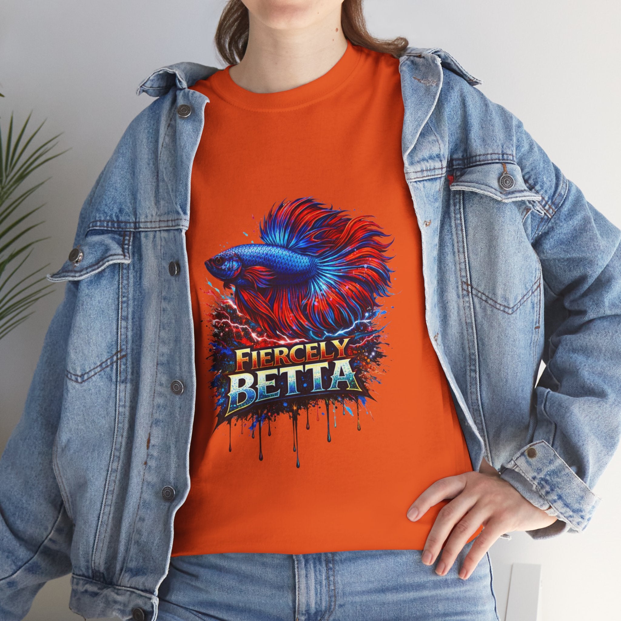 Betta Fish T-Shirt — Fiercely Betta Colorful Aquarium Fish Tee