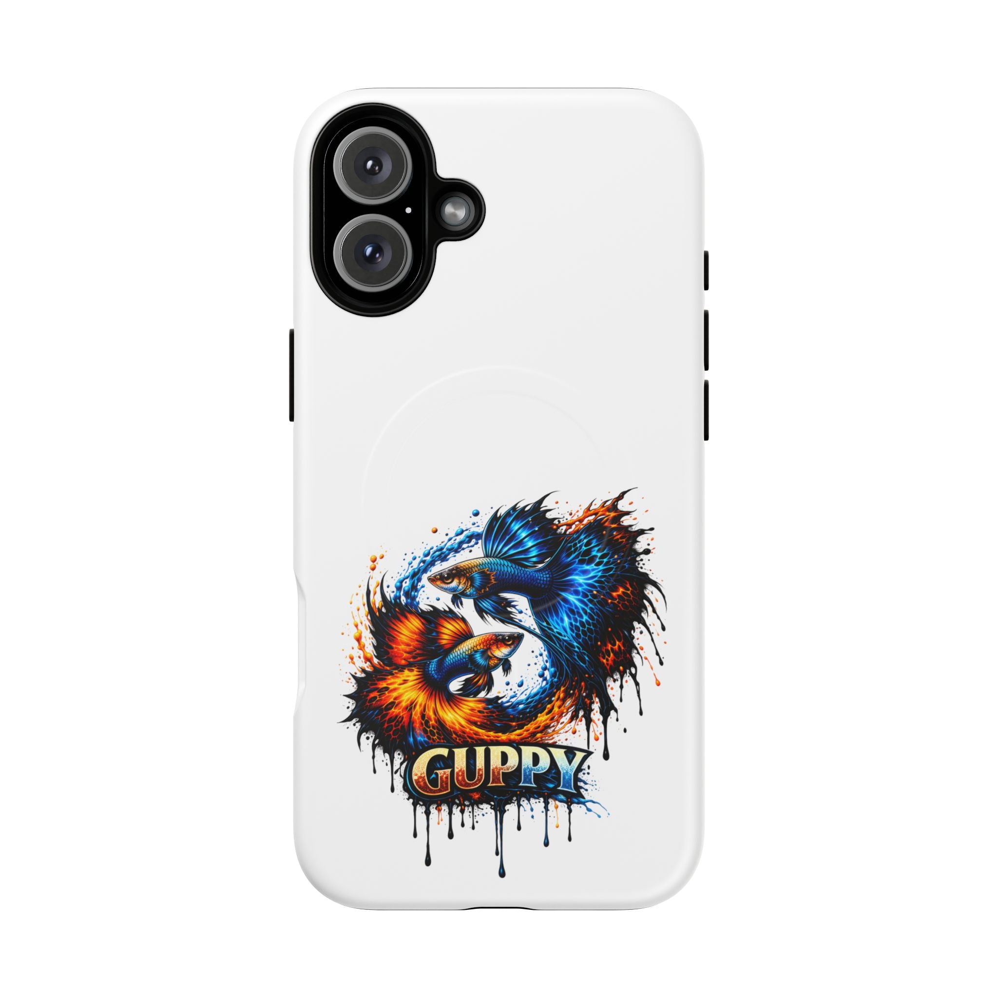 Fire & Ice Guppy – "Neon Flare" Magnetic Impact Case
