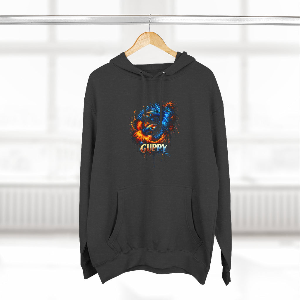 Fire & Ice Guppy – Premium Three-Panel Fleece Hoodie