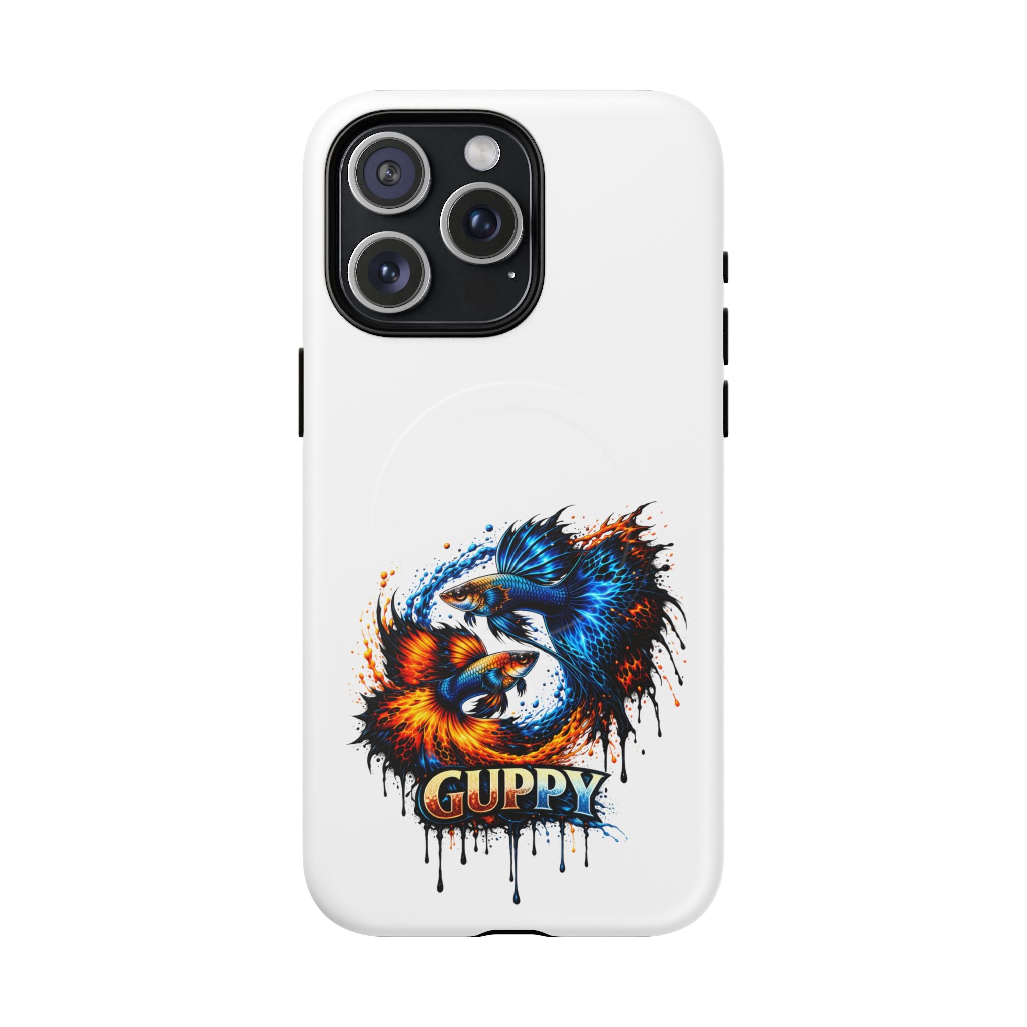 Fire & Ice Guppy – "Neon Flare" Magnetic Impact Case