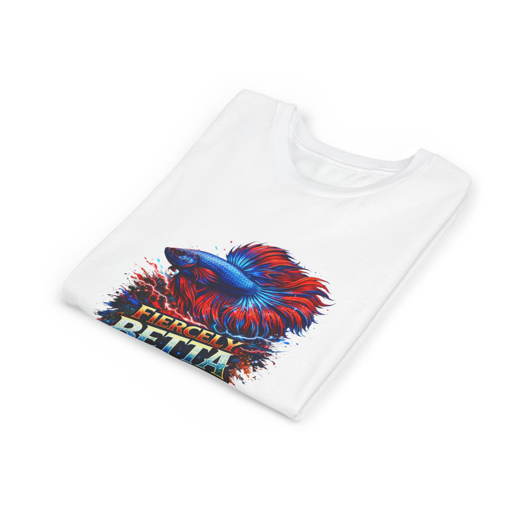 Fiercely Betta Youth Tee - Colorful Betta Fish Graphic Shirt