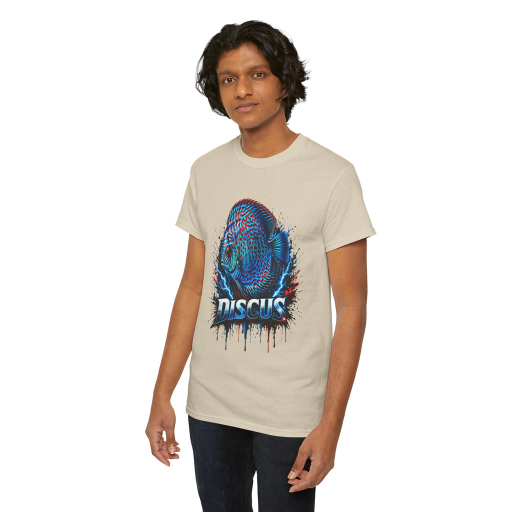 Discus Fish Graphic Tee - Vibrant Aquarium Fish Shirt