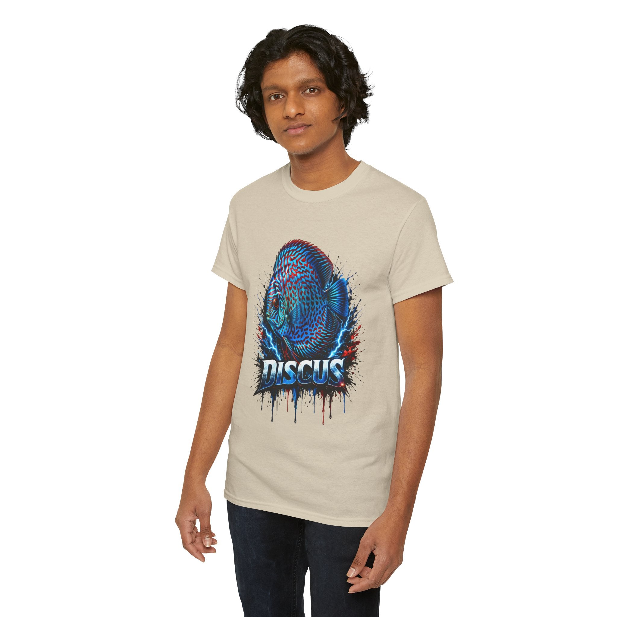 Discus Fish Graphic Tee - Vibrant Aquarium Fish Shirt