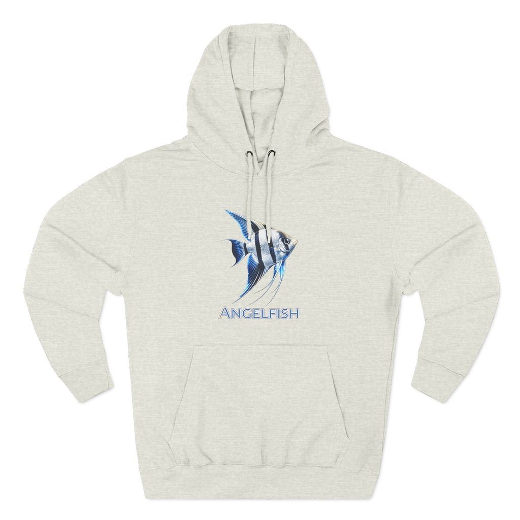Angelfish Graphic Hoodie — Blue Aquarium Fish Pullover