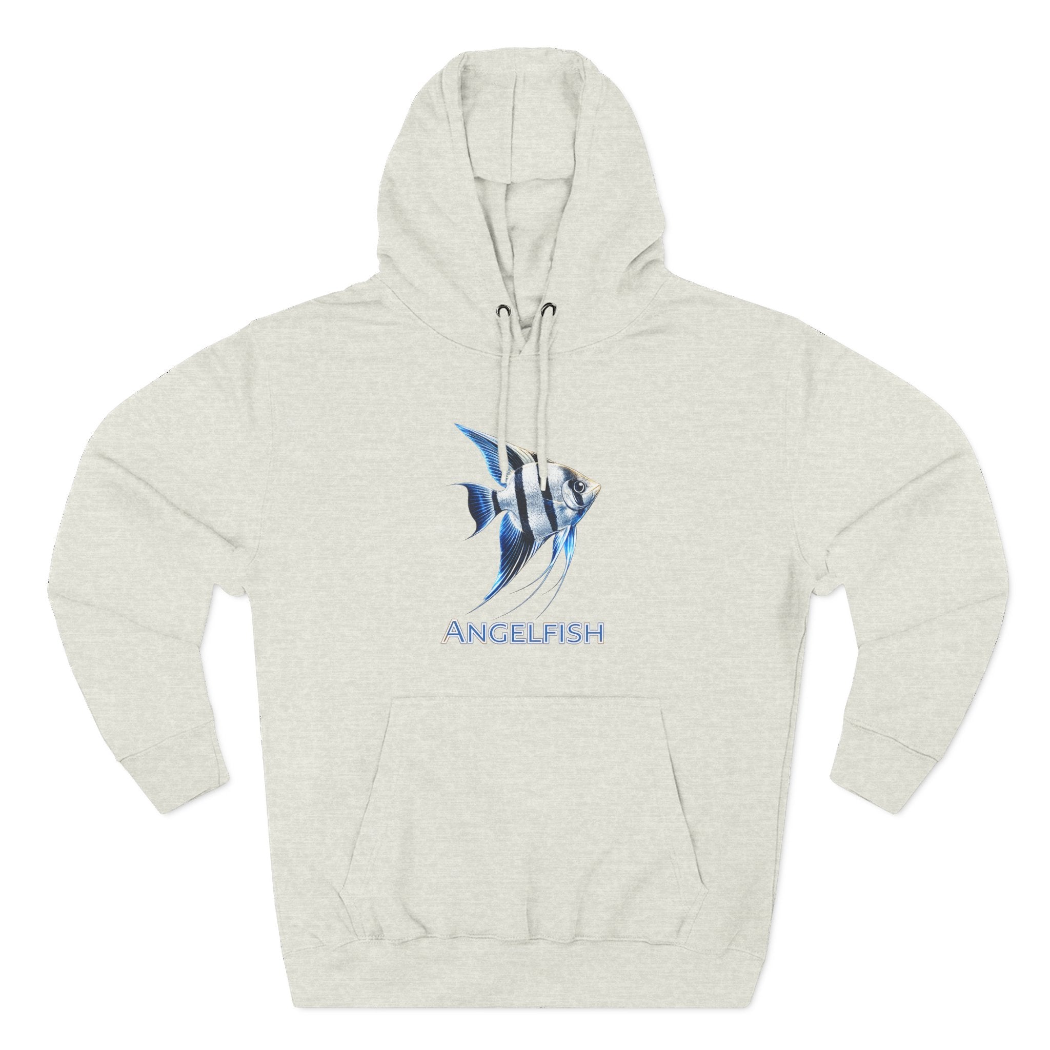 Angelfish Graphic Hoodie — Blue Aquarium Fish Pullover
