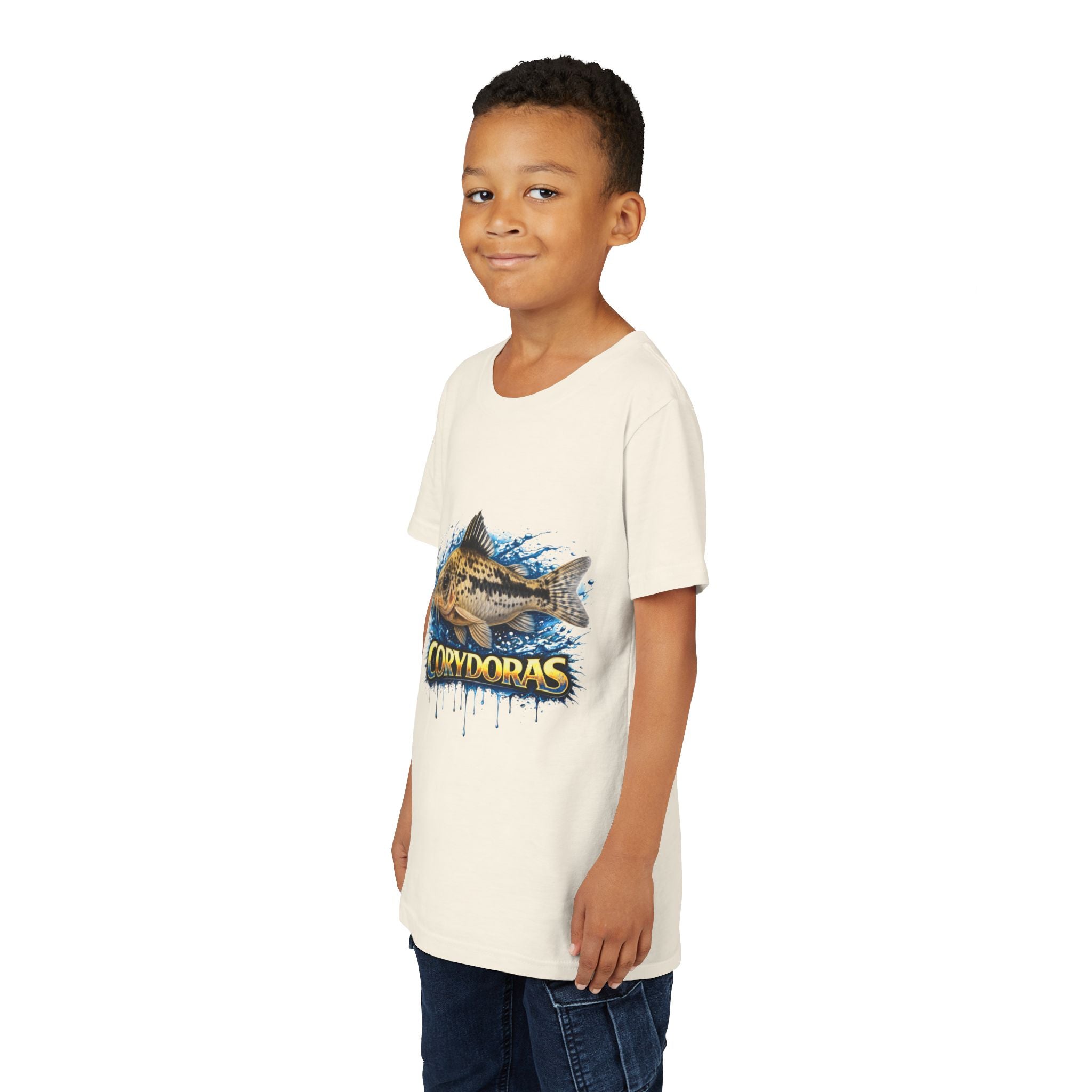 Corydoras Fish Youth Tee – Cute Aquarium Catfish Graphic Shirt