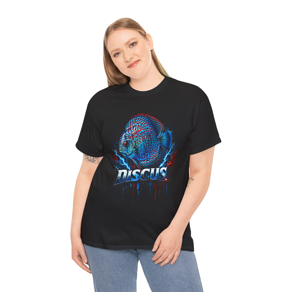 Discus Fish Graphic Tee - Vibrant Aquarium Fish Shirt