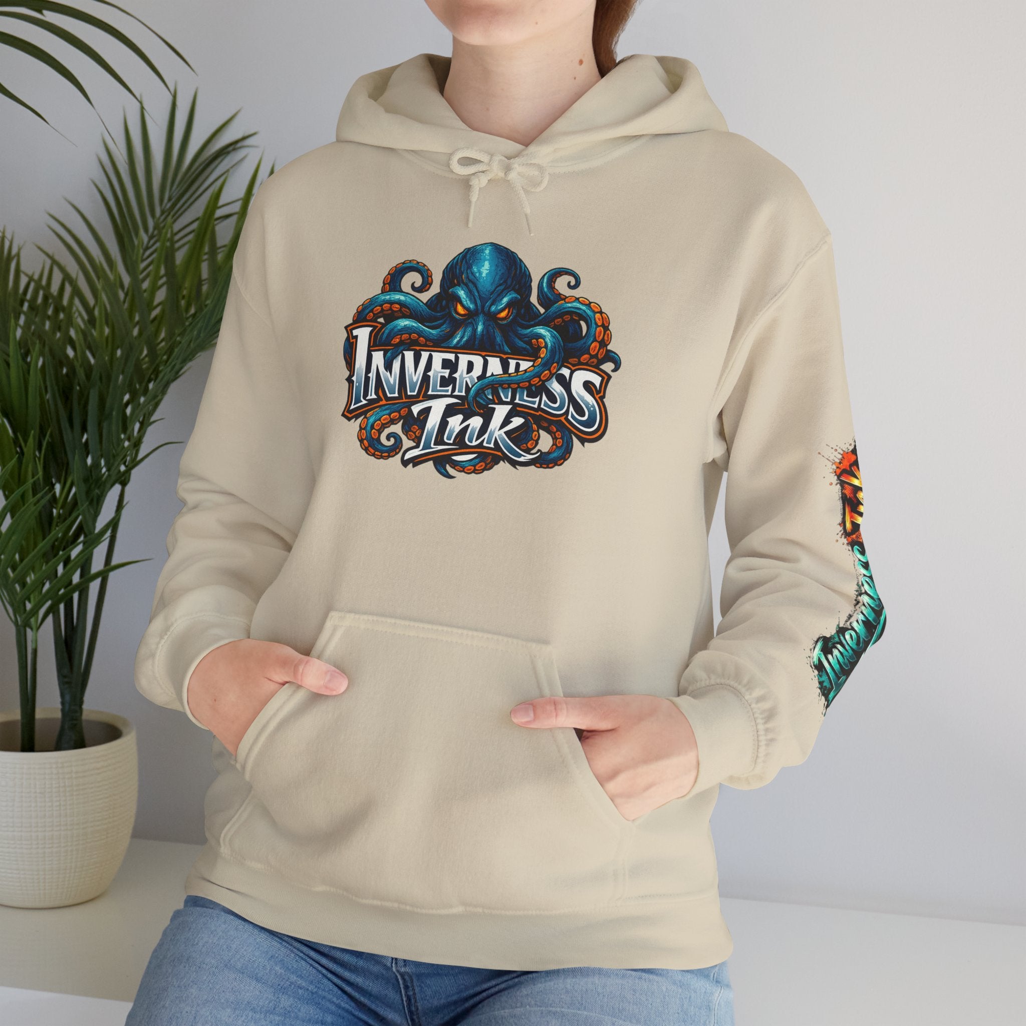 Electric Paint Betta — Artisan Series Hoodie — Inverness Ink Graphic Pullover