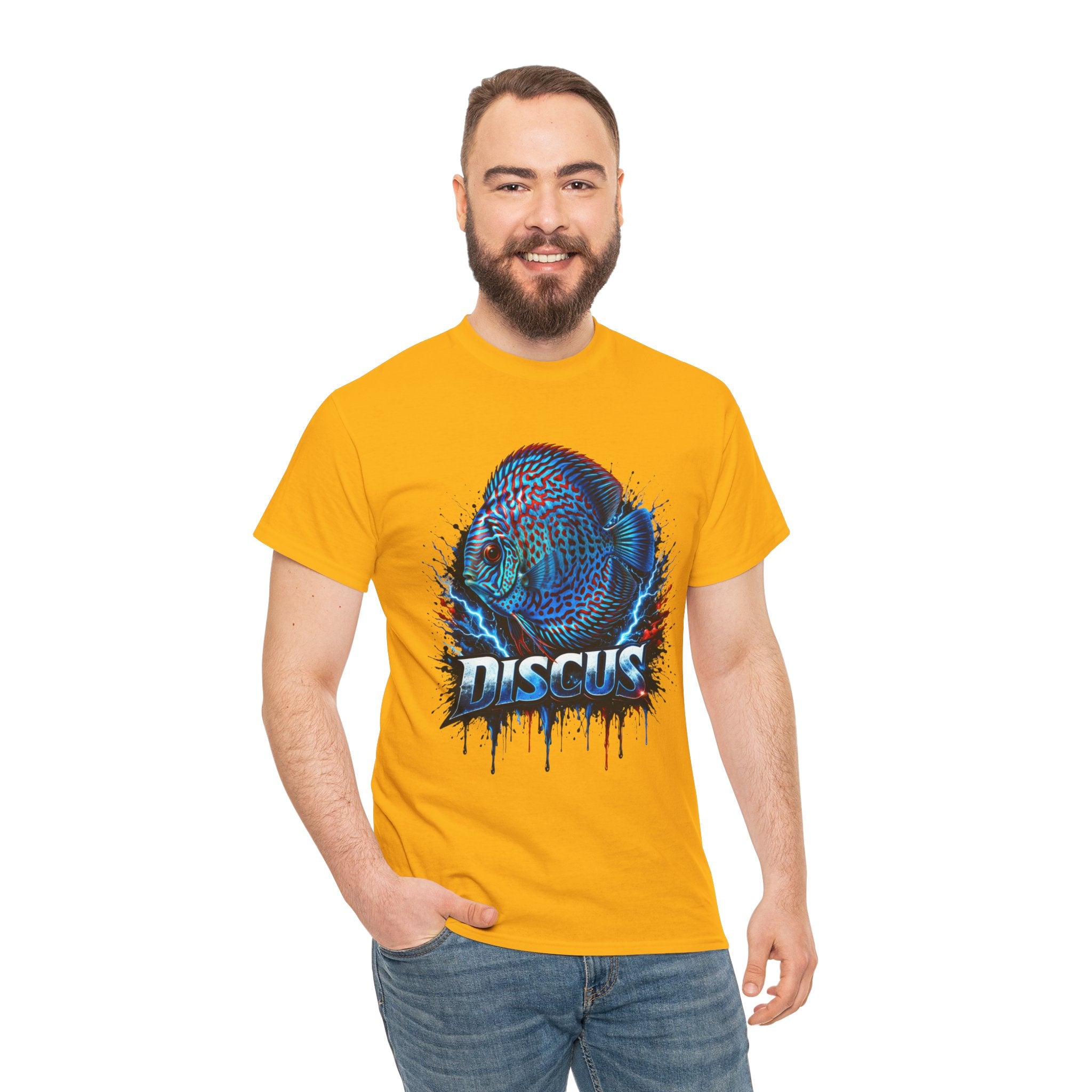 Discus Fish Graphic Tee - Vibrant Aquarium Fish Shirt