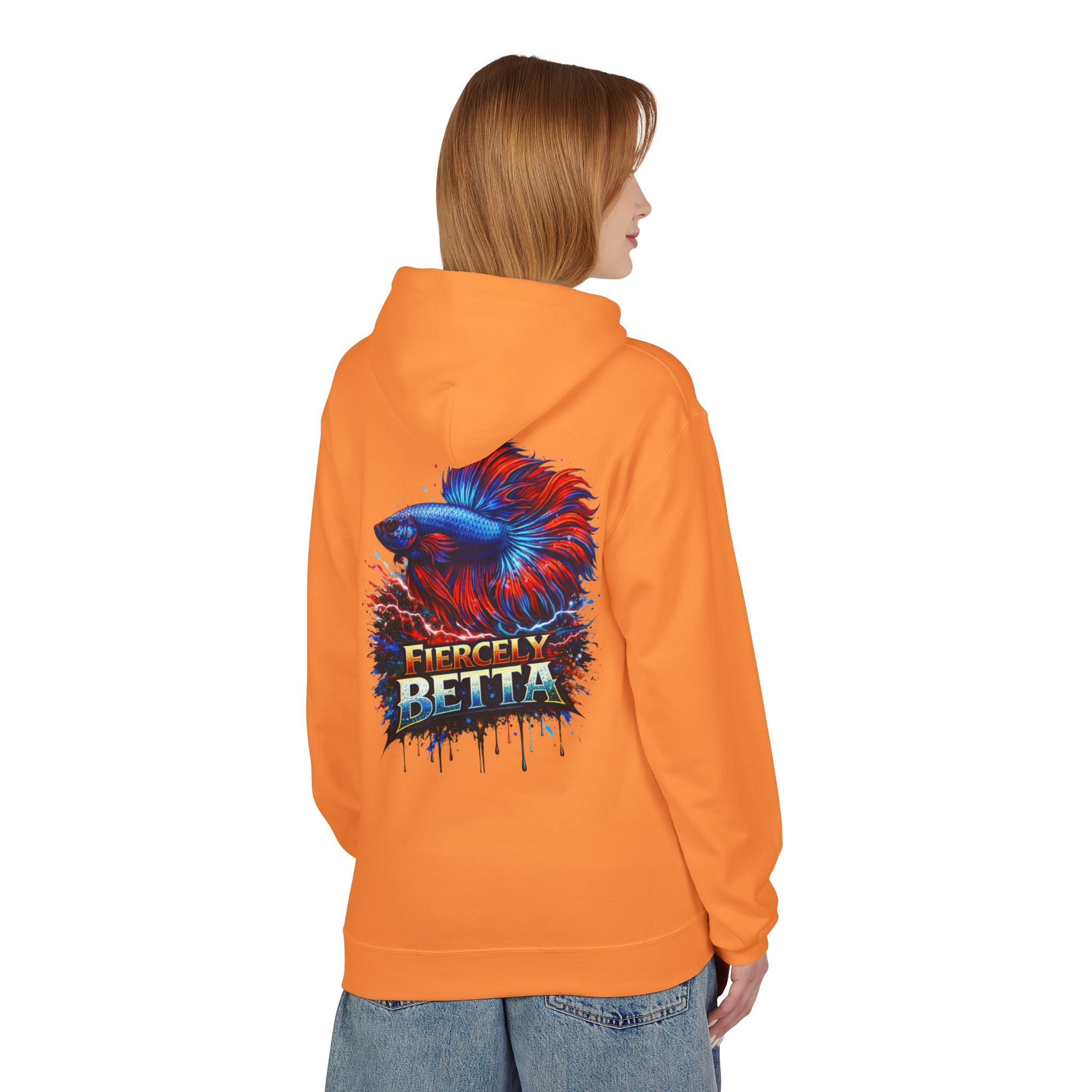 Fiercely Betta Hoodie – Colorful Betta Fish Graphic Pullover