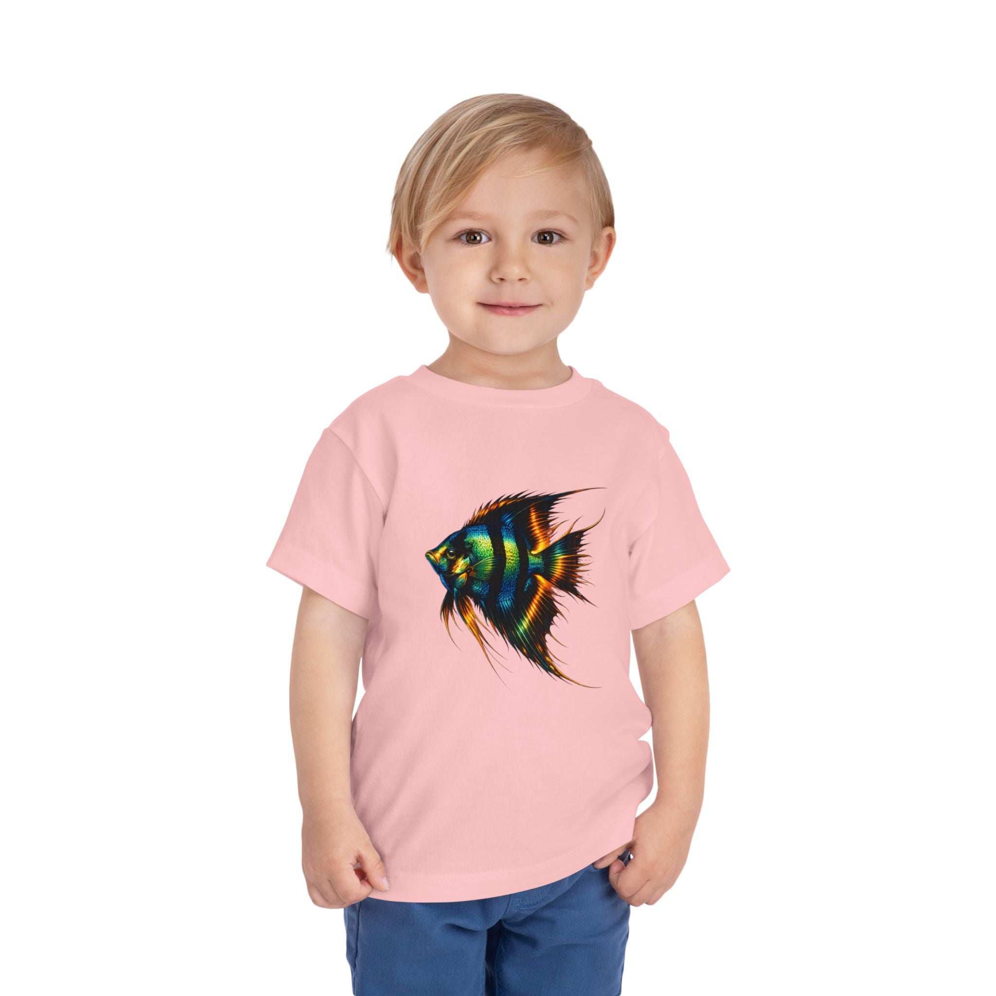 Toddler Tee - Colorful Aquarium Angelfish Graphic Shirt