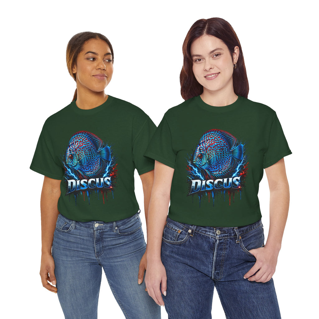 Discus Fish Graphic Tee - Vibrant Aquarium Fish Shirt