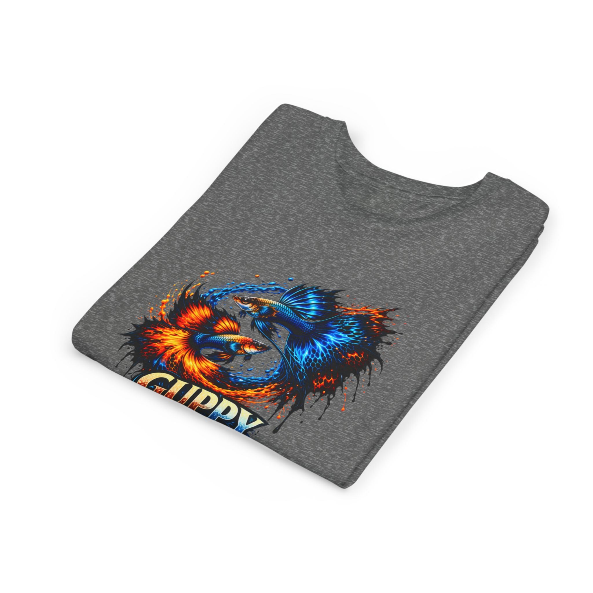 Fire & Ice Guppy – Youth "Neon Flare" Premium Tee