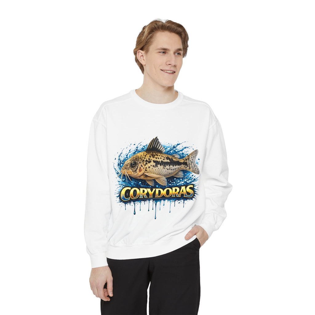 Corydoras Fish Sweatshirt — Aquatic Aquarium Catfish Graphic Crewneck
