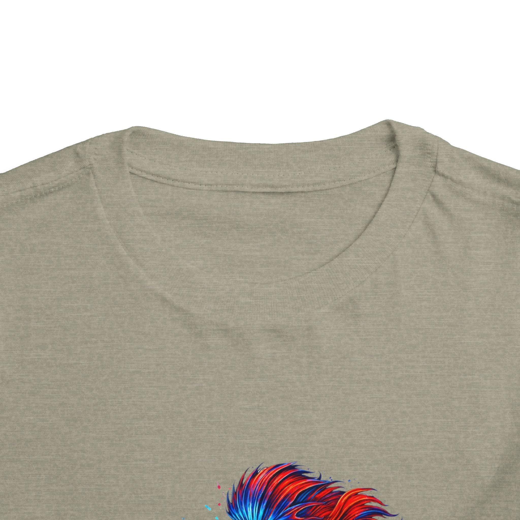 Toddler Tee - 'Fierce Betta' Colorful Betta Fish Graphic Shirt for Kids