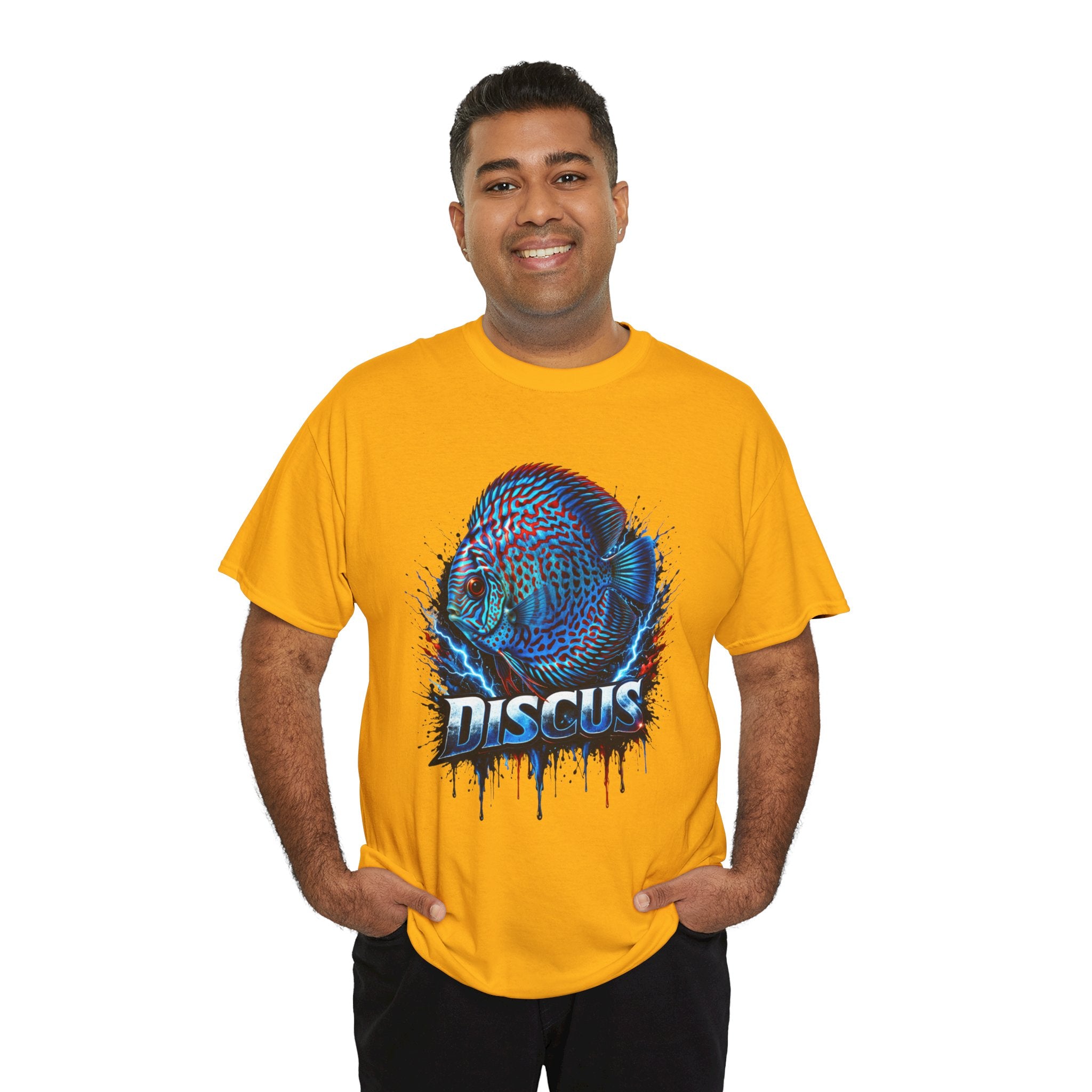 Discus Fish Graphic Tee - Vibrant Aquarium Fish Shirt