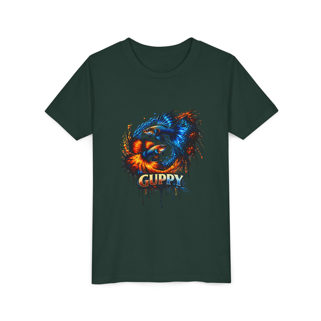 Fire & Ice Guppy – Youth "Neon Flare" Premium Tee