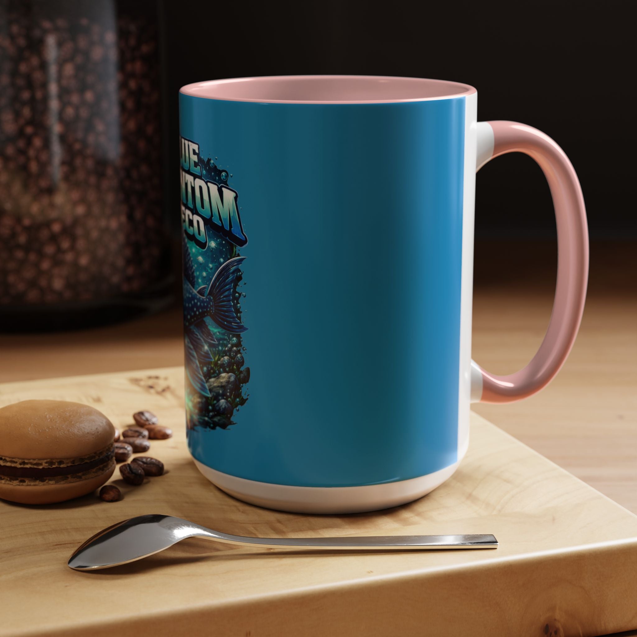 Blue Phantom Pleco Accent Coffee Mug – Aquarium Fish Lover Gift (11/15oz)