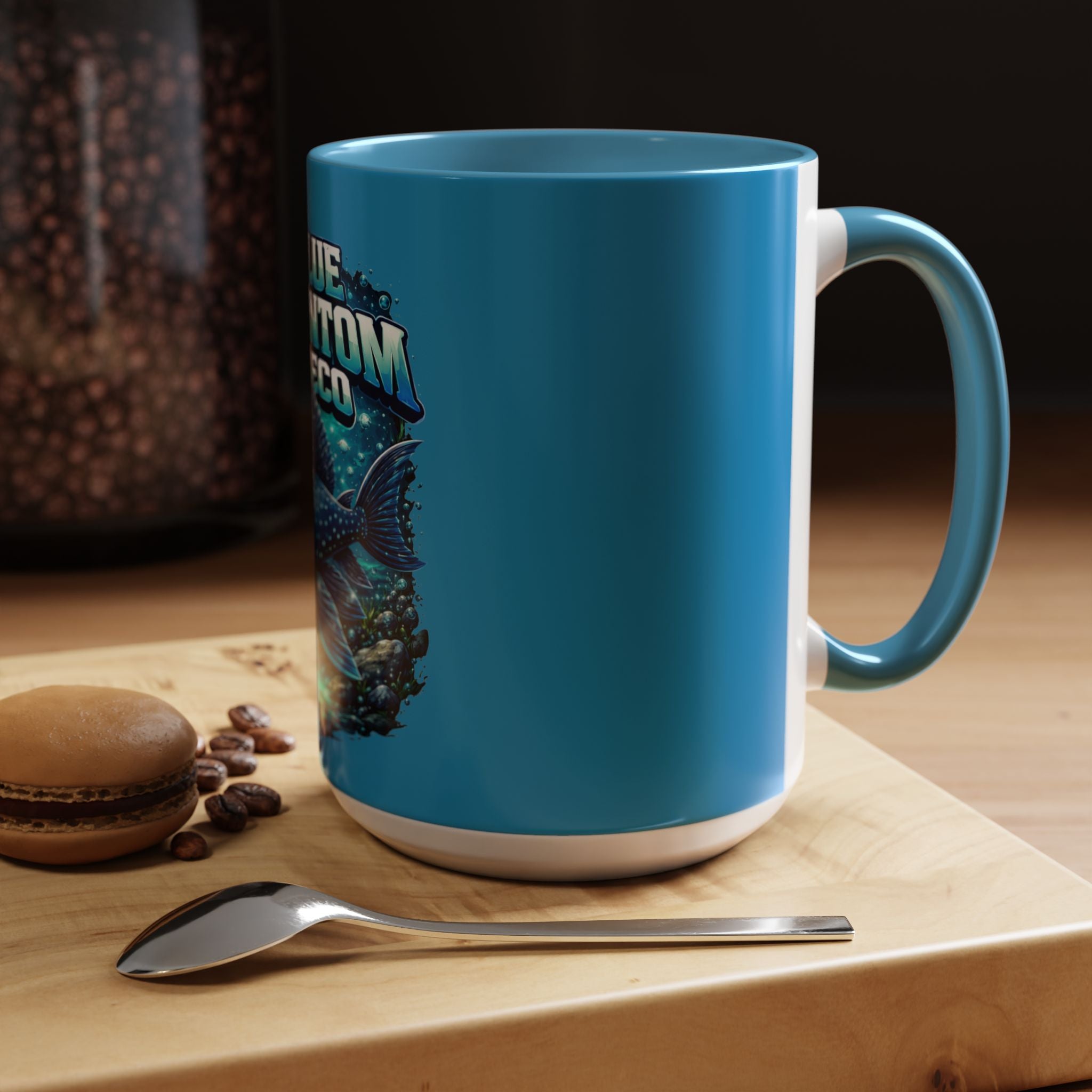 Blue Phantom Pleco Accent Coffee Mug – Aquarium Fish Lover Gift (11/15oz)