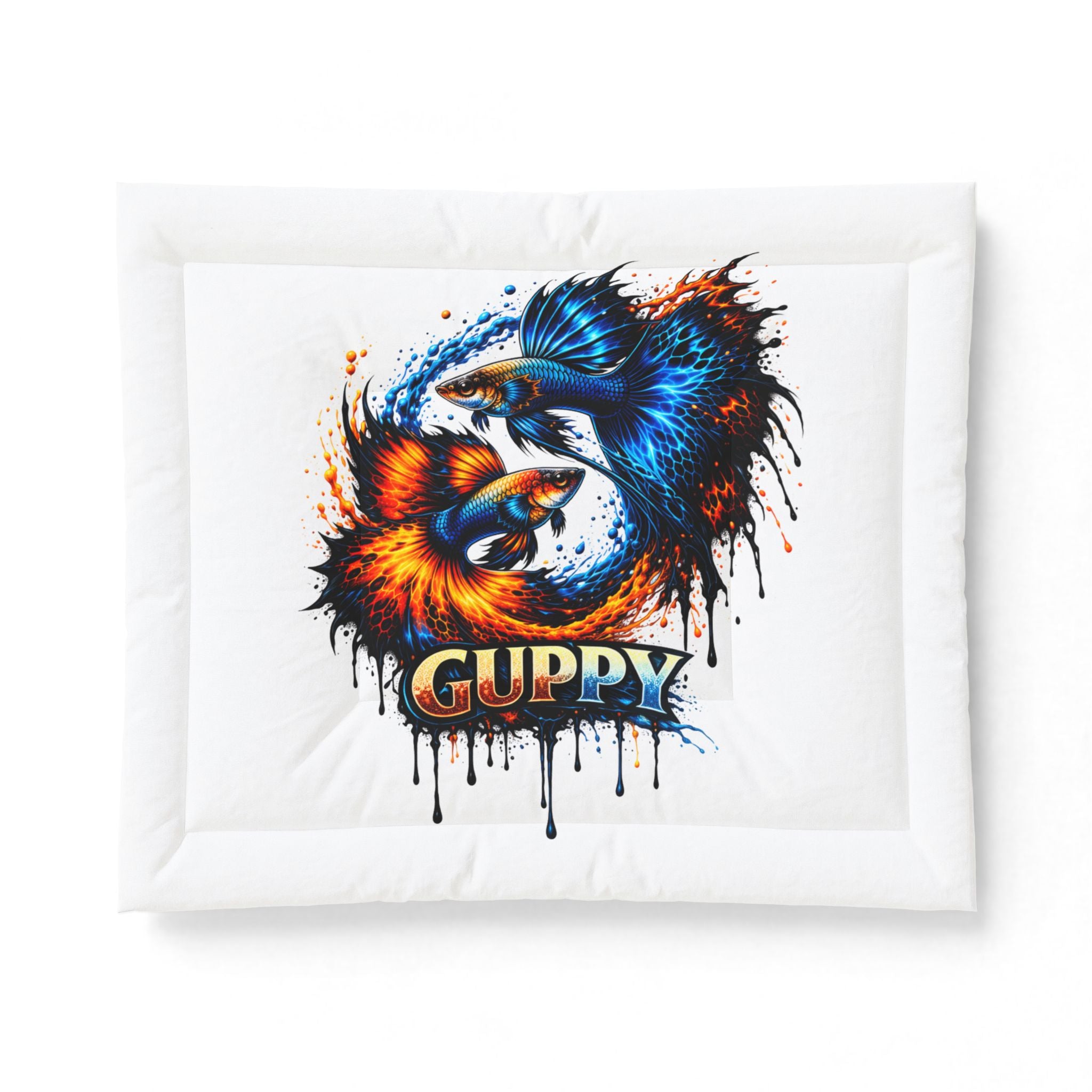 Fire & Ice Guppy – Premium "Infinite Flow" Cotton Comforter