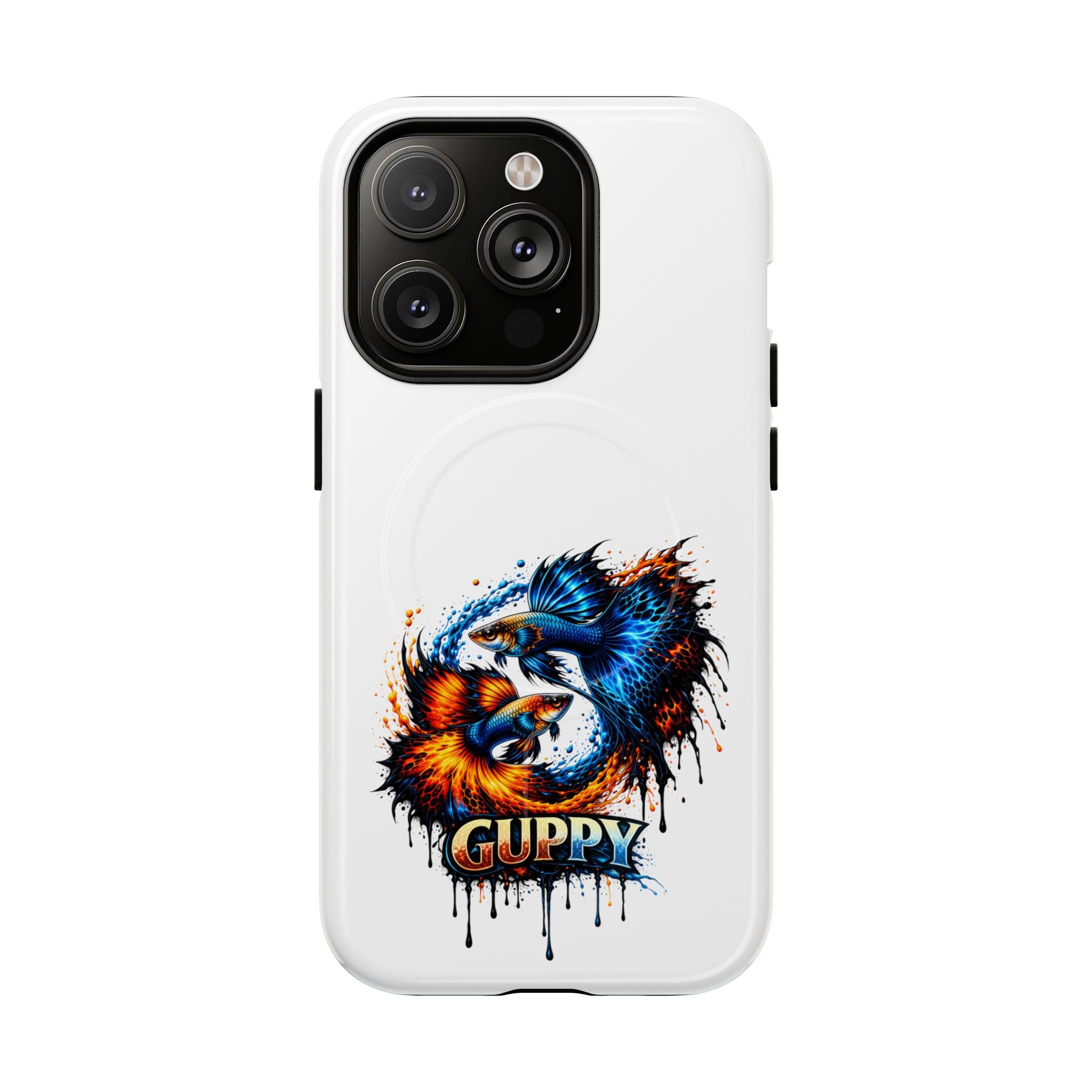 Fire & Ice Guppy – "Neon Flare" Magnetic Impact Case