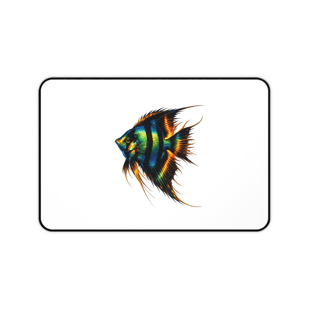 Angelfish Desk Mat — Colorful Aquarium Fish Mouse Pad for Office & Home