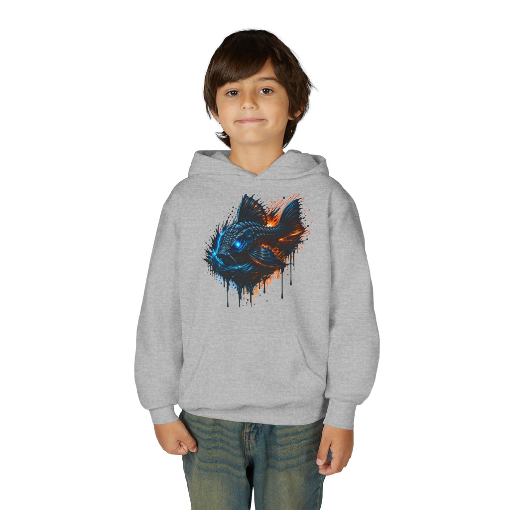 Armored Pleco L-185 – Youth Premium Hooded Sweatshirt