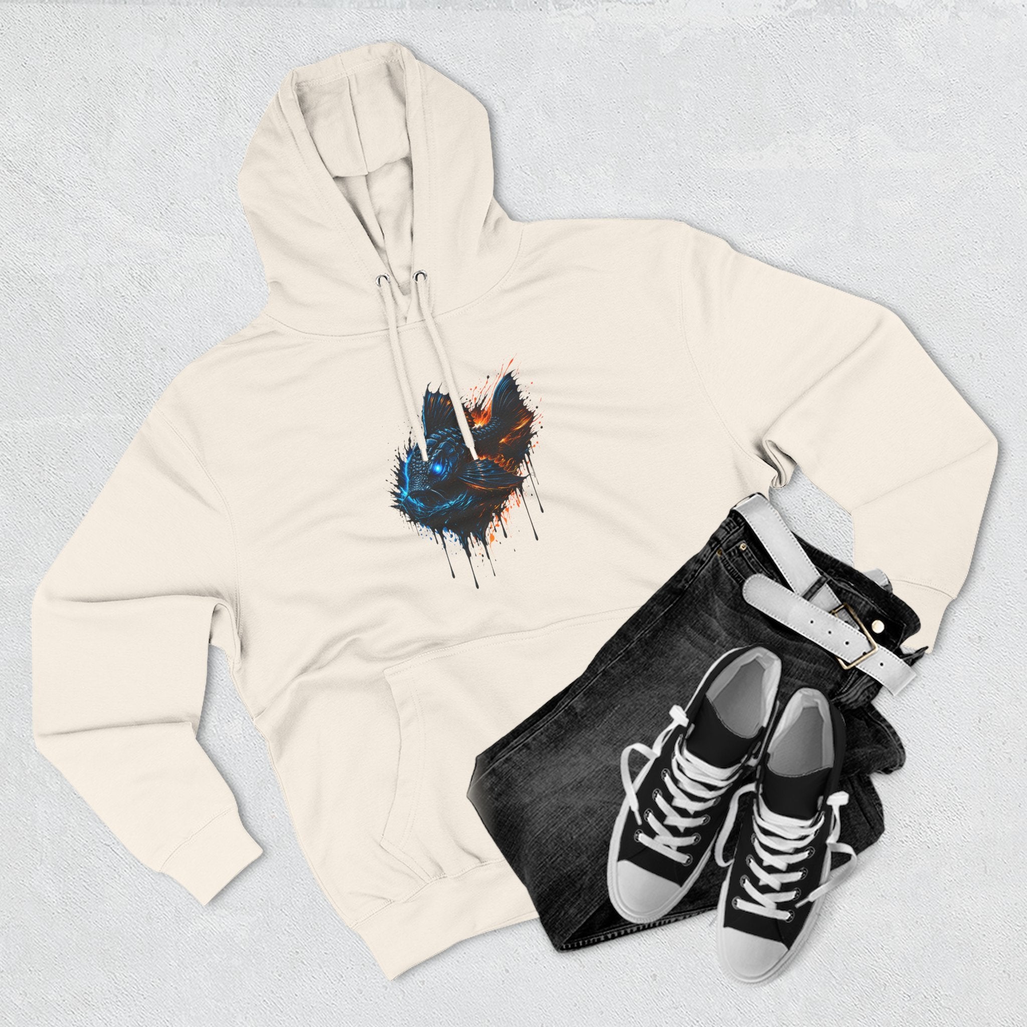 Armored Pleco L-185 – Premium Fleece Hooded Sweatshirt