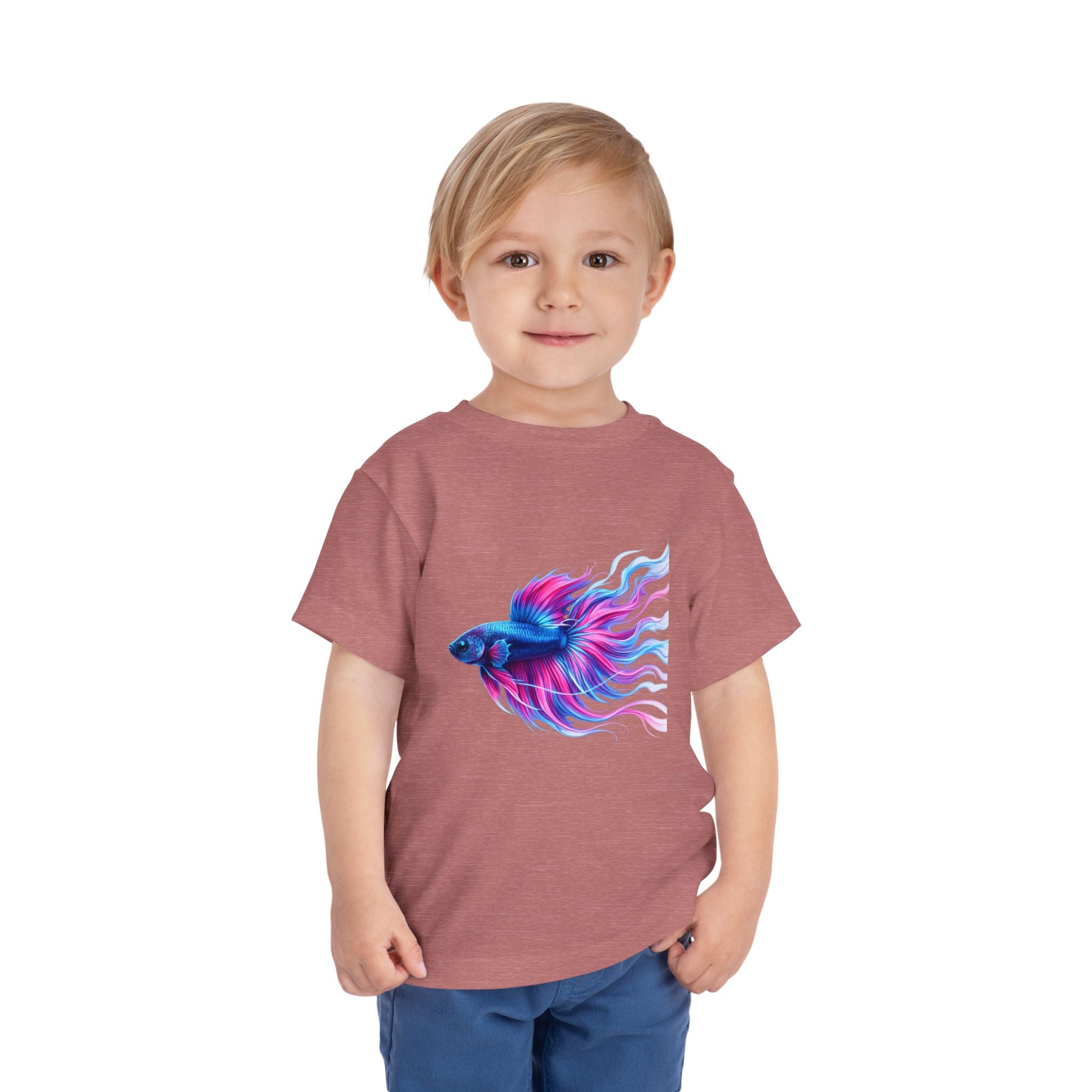 Toddler Tee — Colorful Betta Fish Graphic Kids Shirt