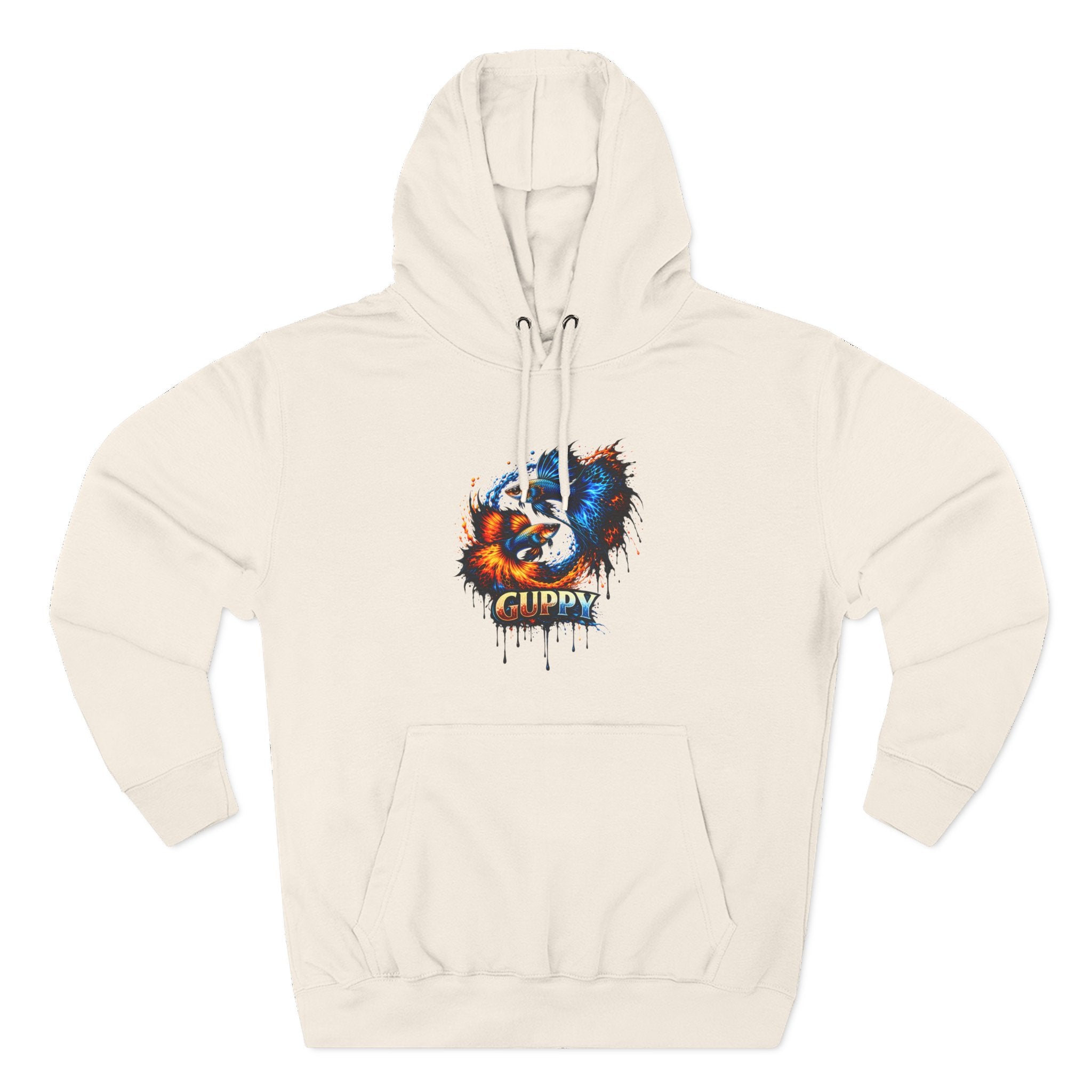 Fire & Ice Guppy – Premium Three-Panel Fleece Hoodie
