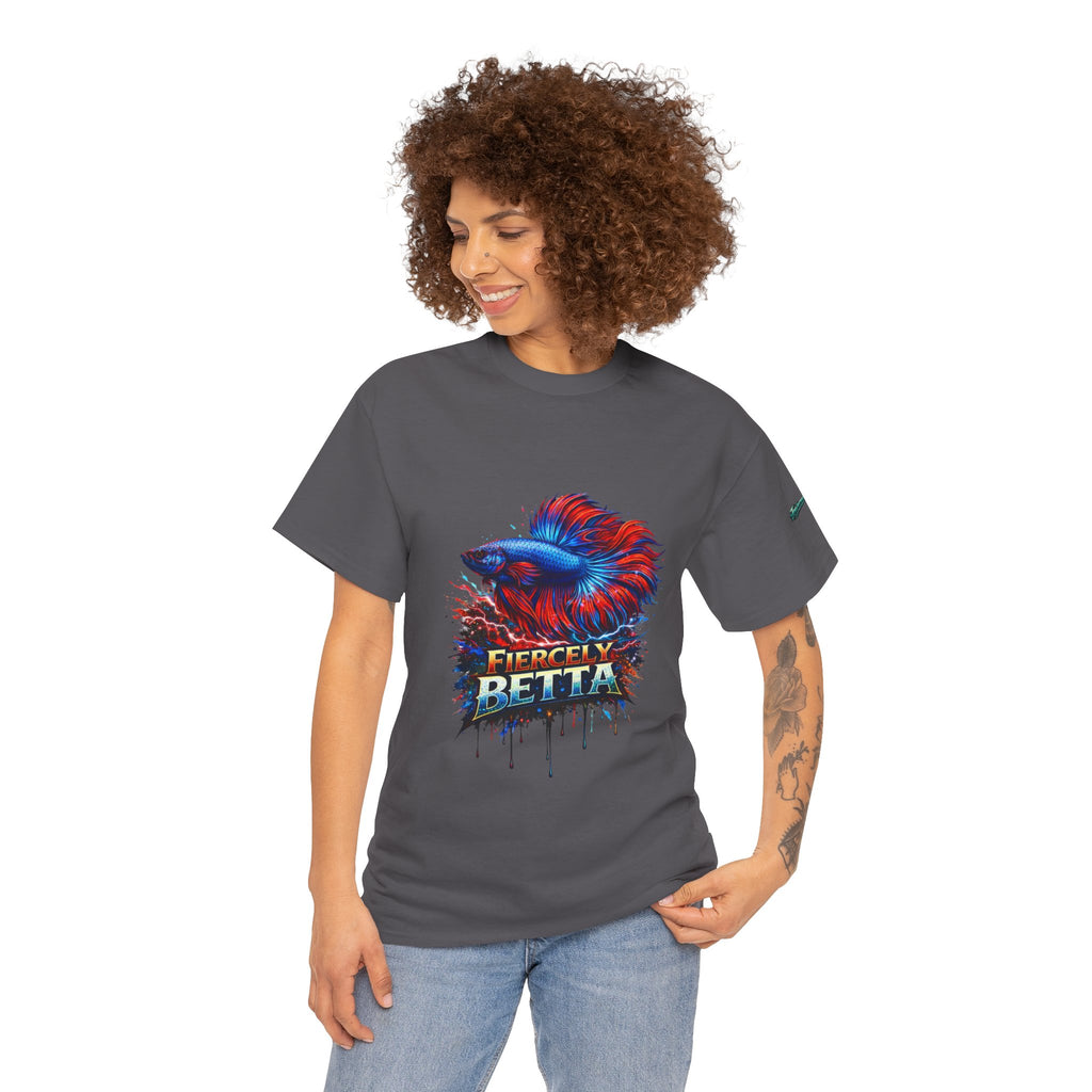 Betta Fish T-Shirt — Fiercely Betta Colorful Aquarium Fish Tee