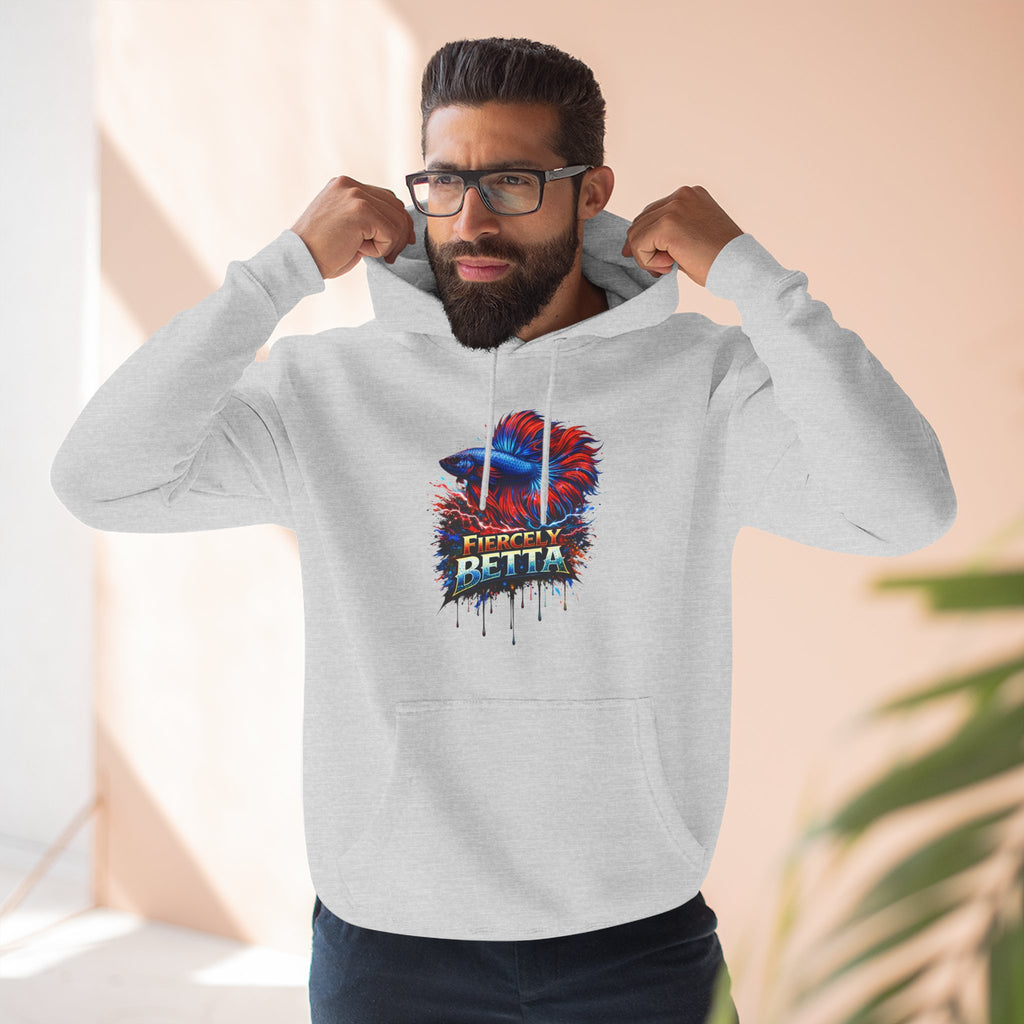 Fiercely Betta – Premium "Neon Flare" 3-End Fleece Hoodie