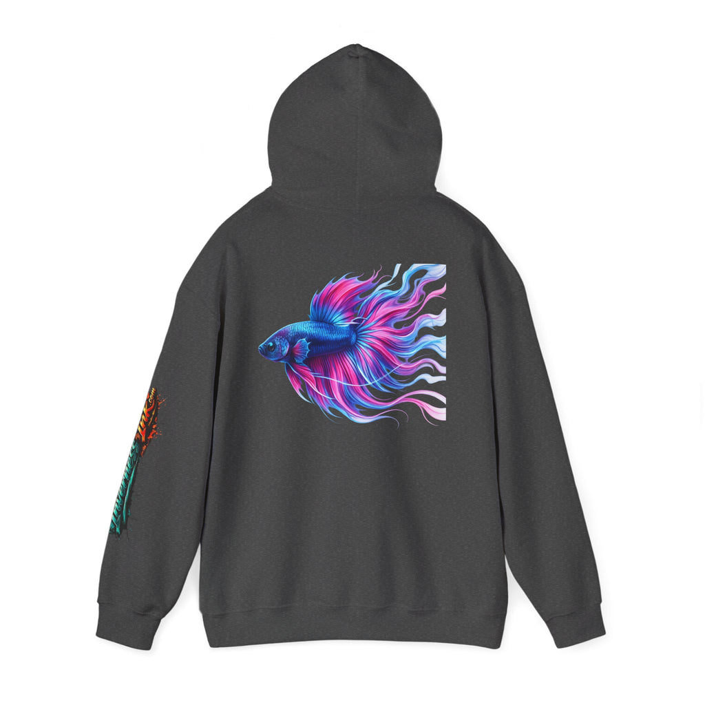 Electric Paint Betta — Artisan Series Hoodie — Inverness Ink Graphic Pullover
