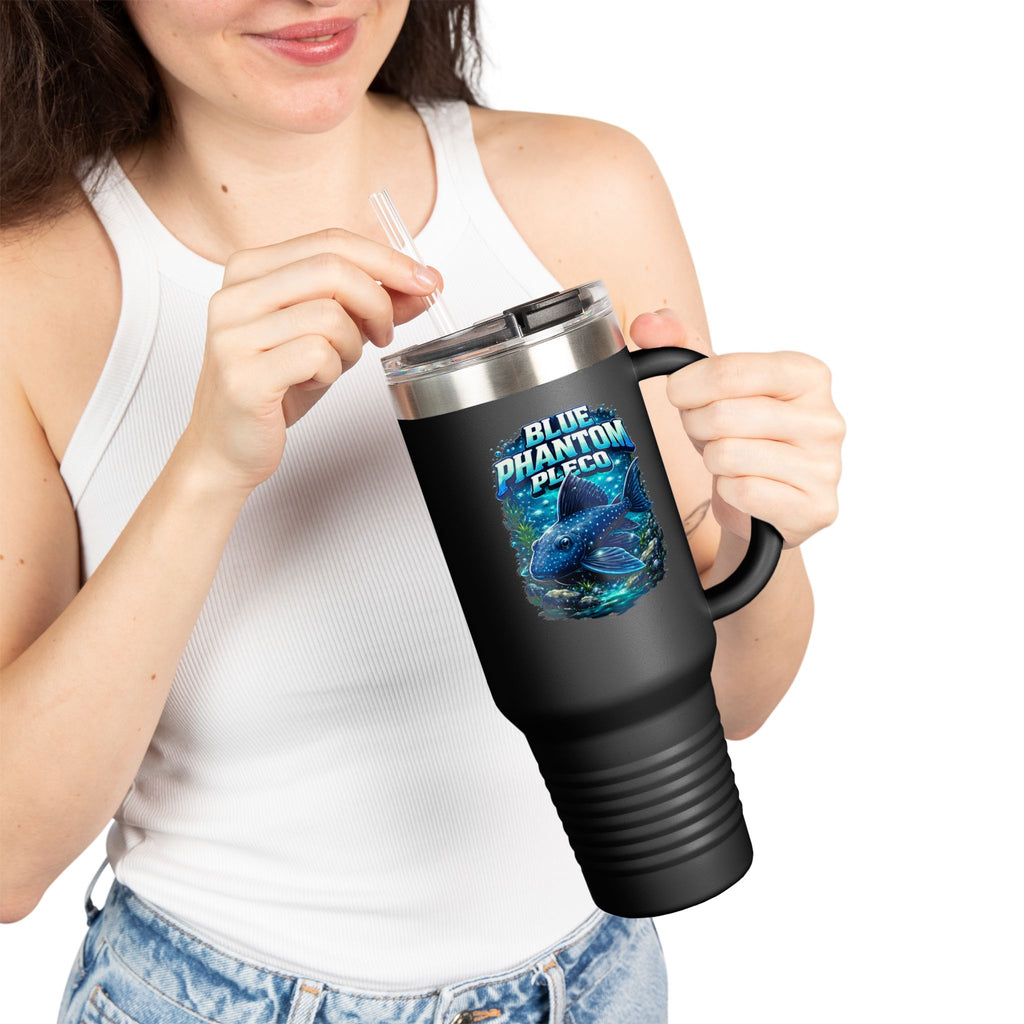 Blue Phantom Pleco L-128 – 40oz Premium Insulated Travel Mug, 40oz