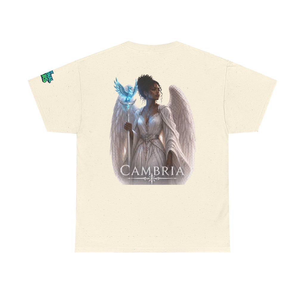 The Eternal Wars Graphic Tee – "Cambria" Winged Warrior Shirt