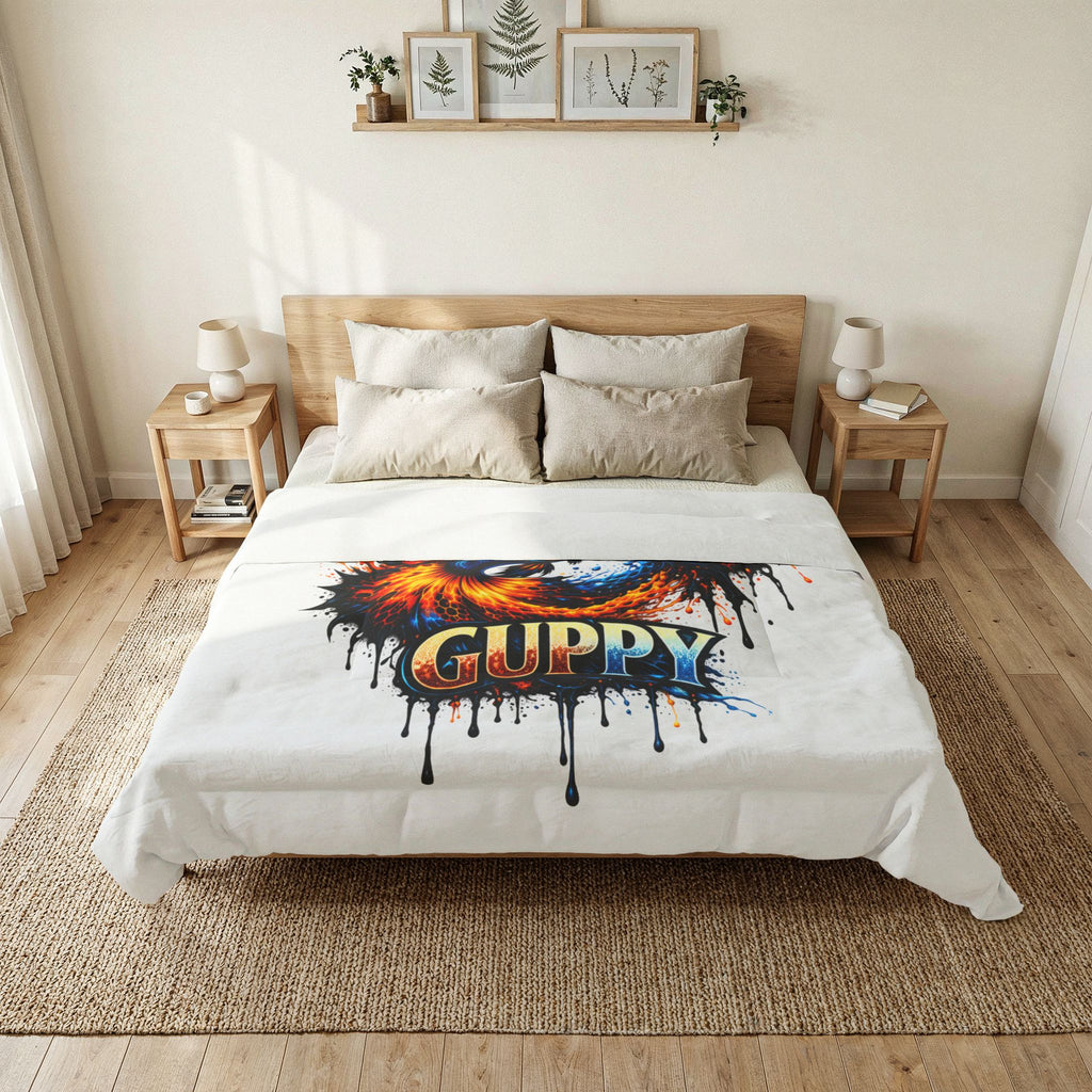 Fire & Ice Guppy – Premium "Infinite Flow" Cotton Comforter