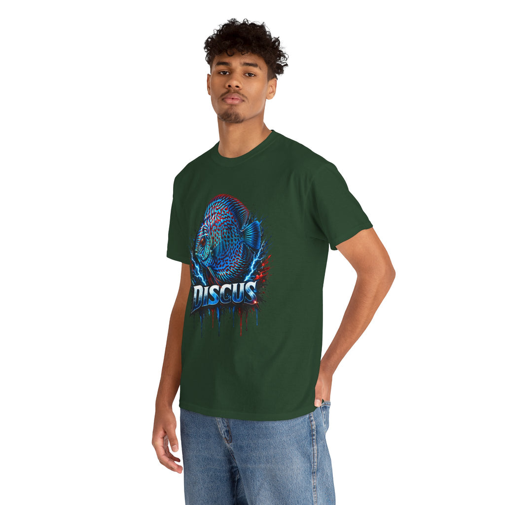 Discus Fish Graphic Tee - Vibrant Aquarium Fish Shirt