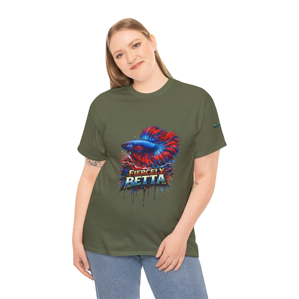 Betta Fish T-Shirt — Fiercely Betta Colorful Aquarium Fish Tee