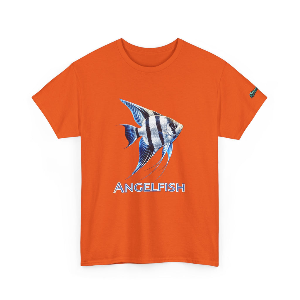 Angelfish Graphic Tee — Blue Tropical Fish Shirt