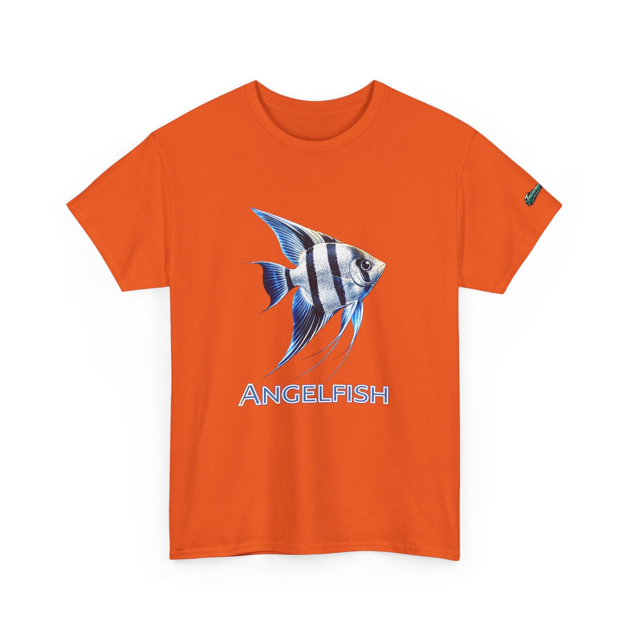 Angelfish Graphic Tee — Blue Tropical Fish Shirt