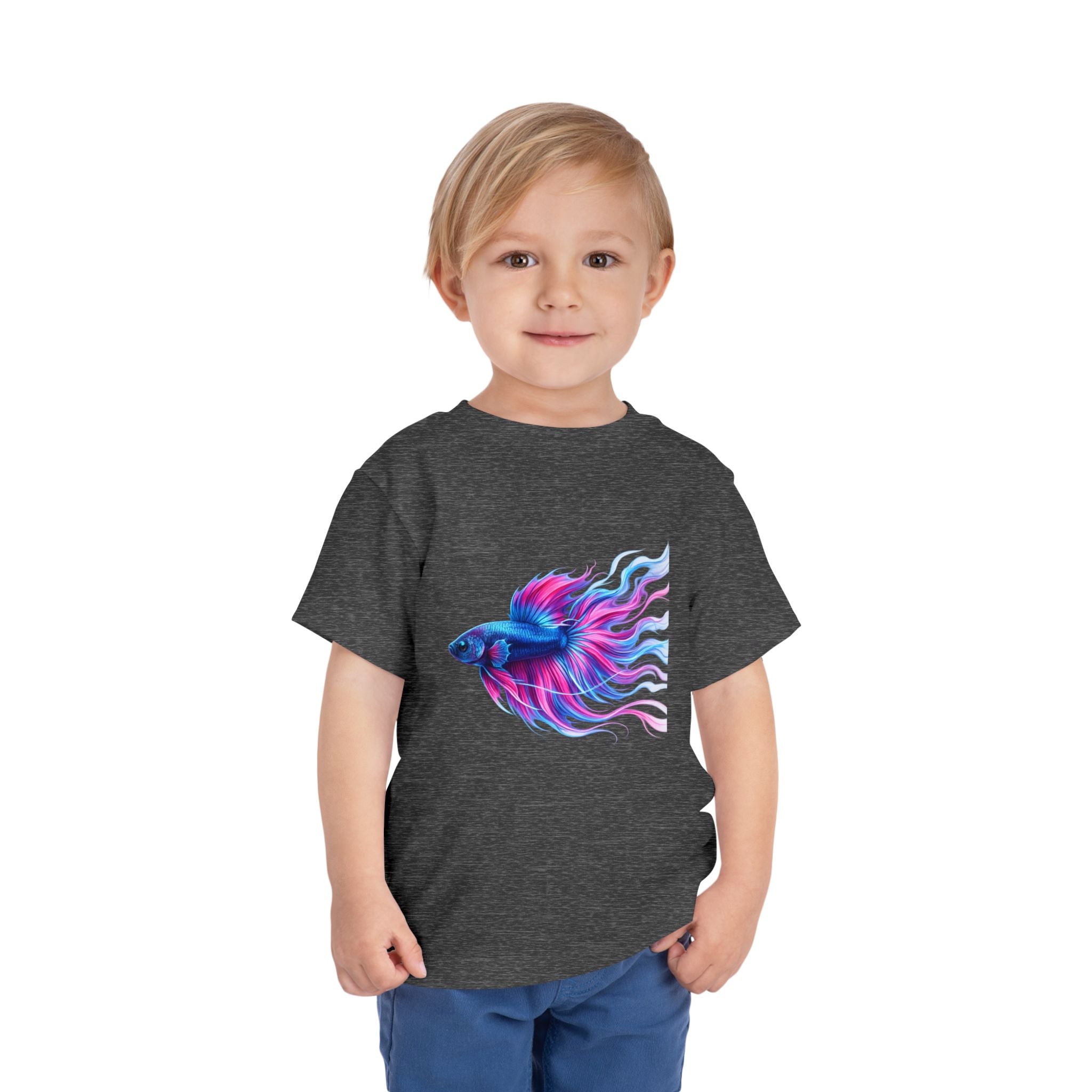 Toddler Tee — Colorful Betta Fish Graphic Kids Shirt