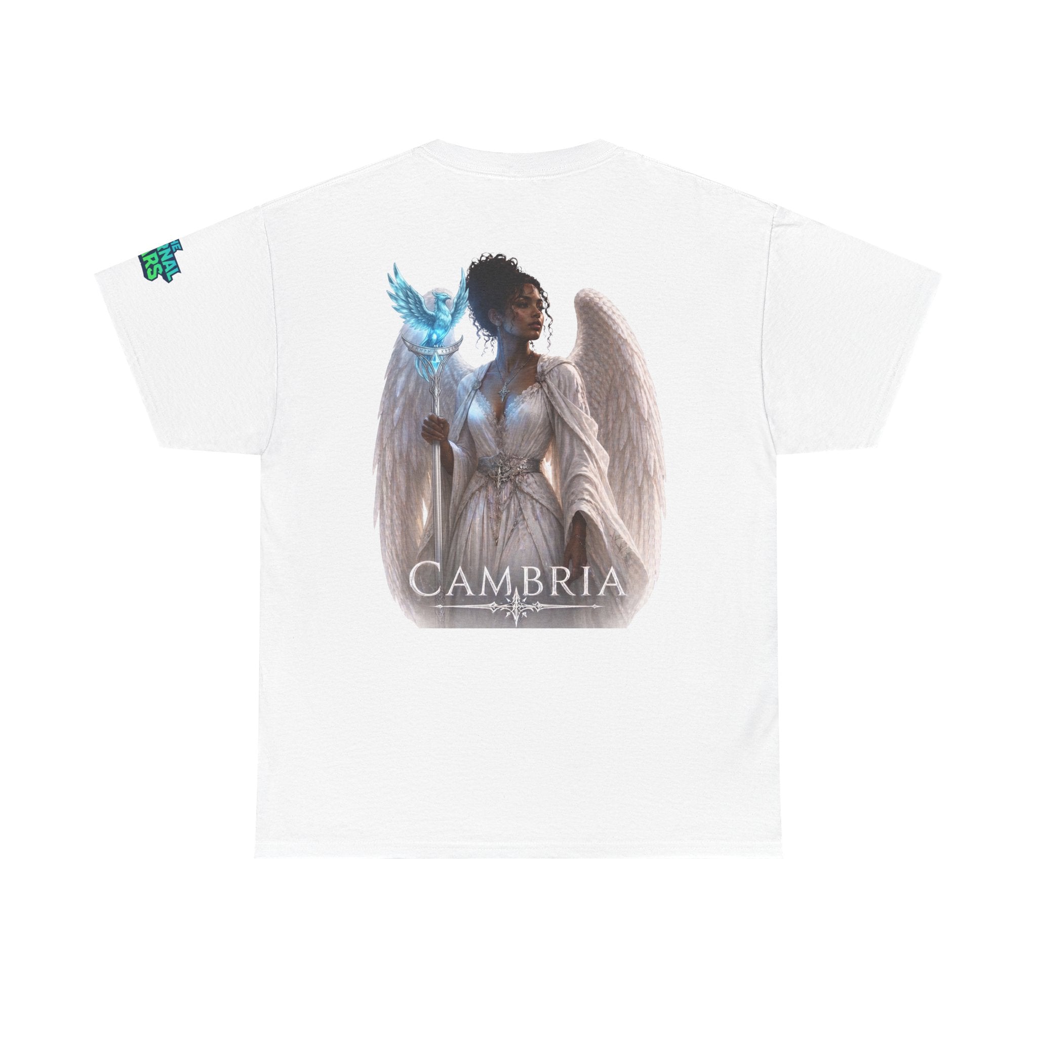 The Eternal Wars Graphic Tee – "Cambria" Winged Warrior Shirt