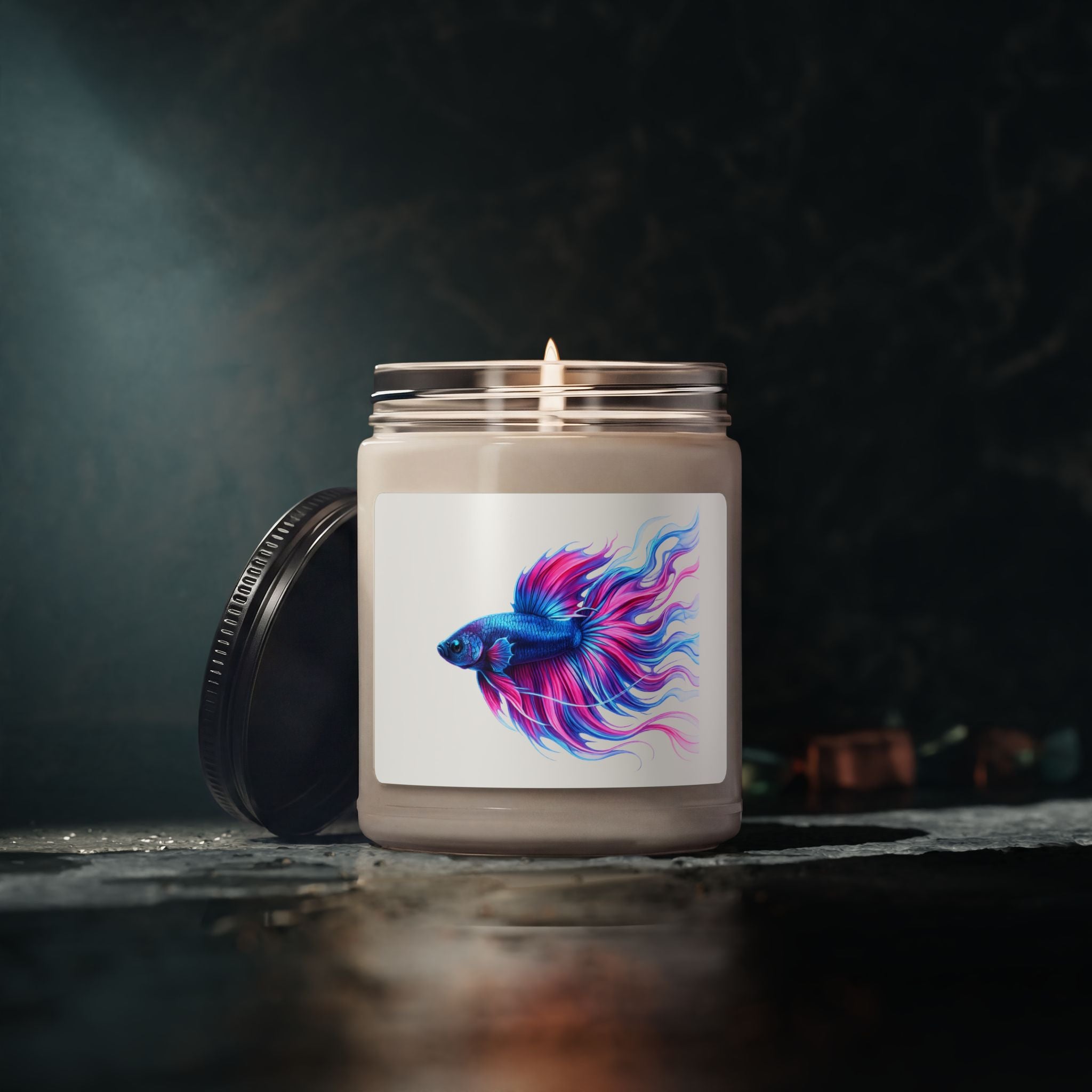 Betta Fish Soy Candle — 9oz Scented Artistic Aquarium Candle