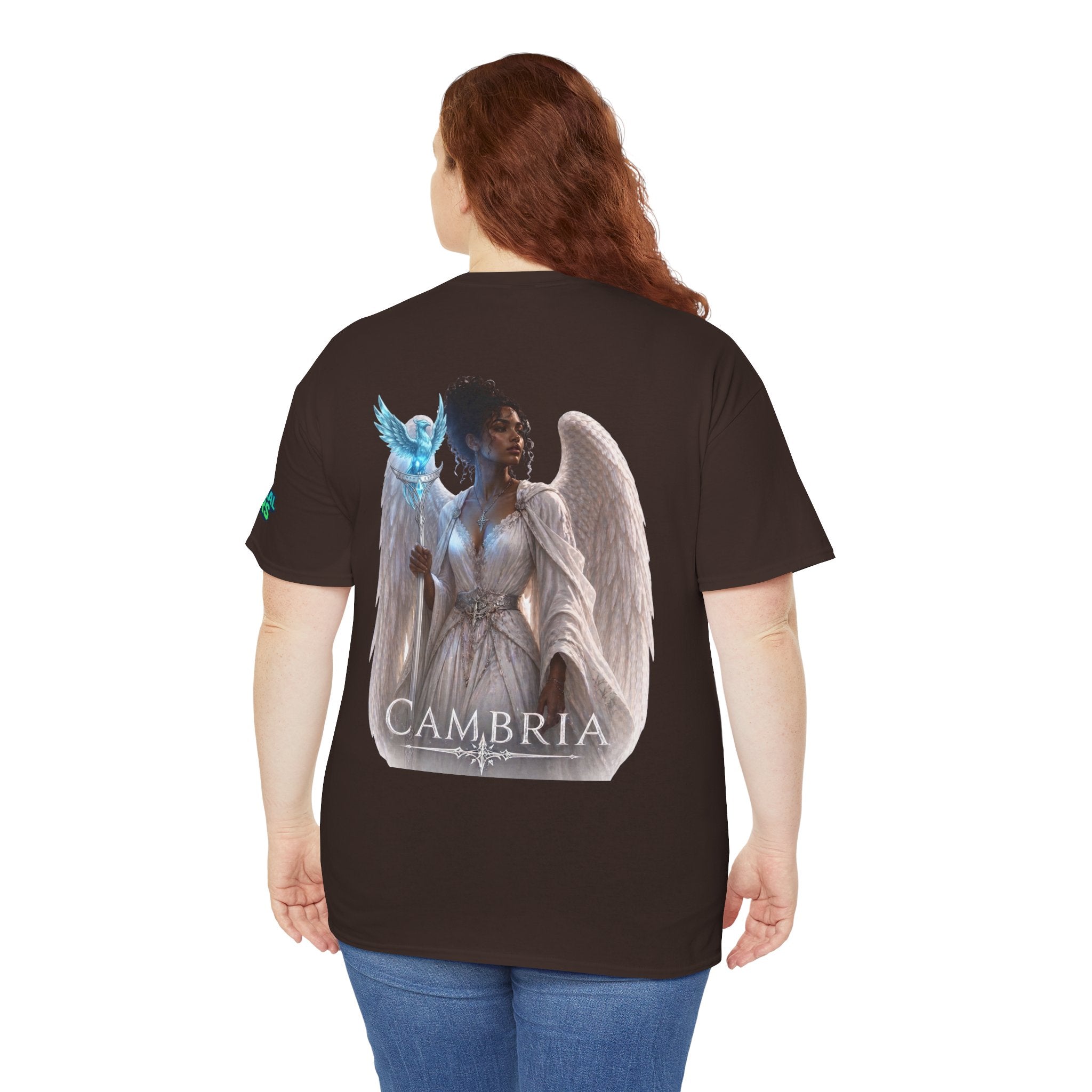 The Eternal Wars Graphic Tee – "Cambria" Winged Warrior Shirt