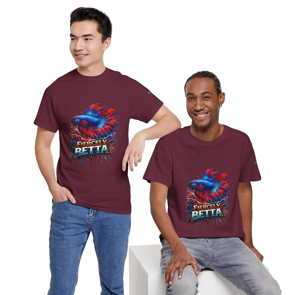 Betta Fish T-Shirt — Fiercely Betta Colorful Aquarium Fish Tee